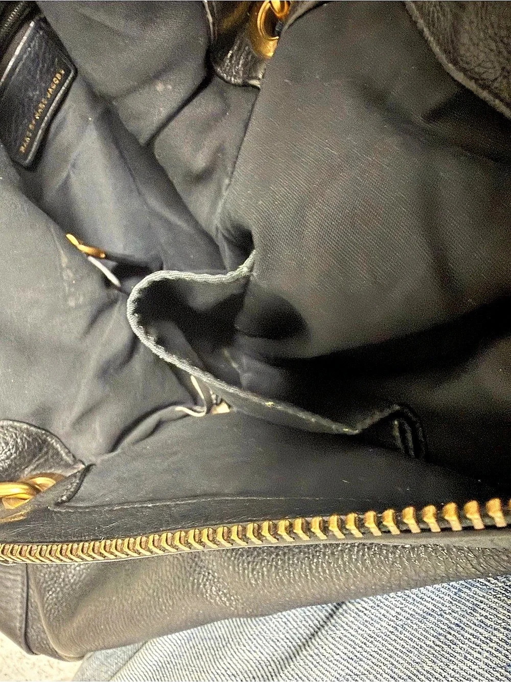 Marc by Marc Jacobs Standard Supply Workwear Hobo Black Leather Bag